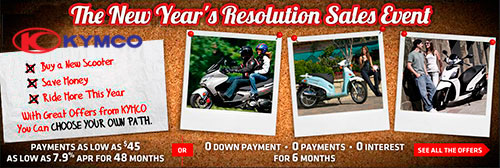 KYMCO Financing Deals